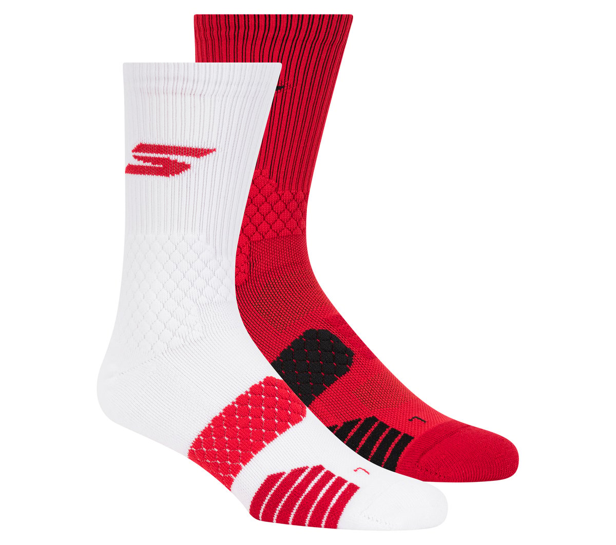 Skechers 2 Pack Performance Basketball Crew Socks