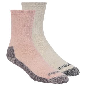Skechers 2 Pack Women's Crew Wool Socks