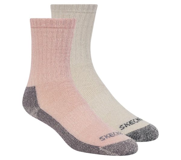 Skechers 2 Pack Women's Crew Wool Socks