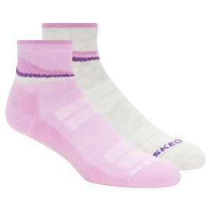 Skechers 2 Pack Women's Trail Quarter Socks