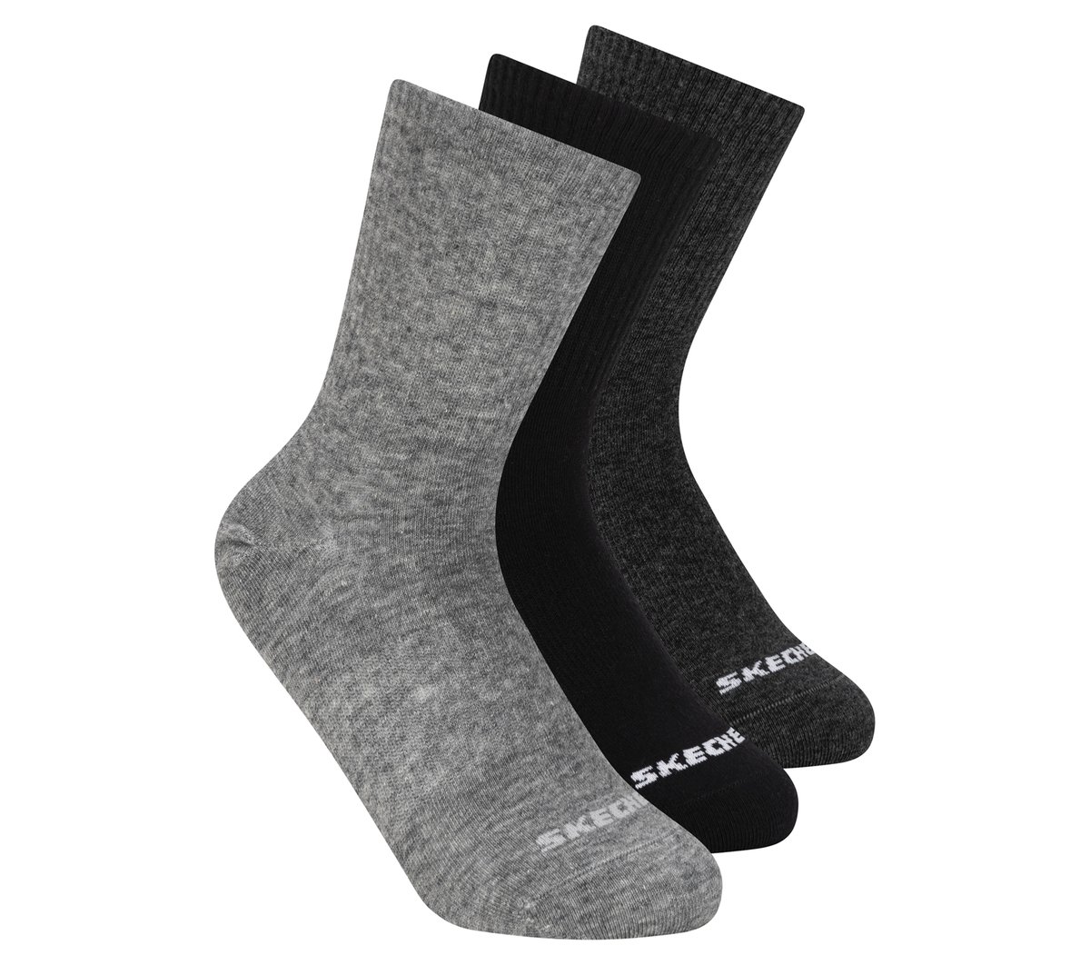 Skechers 3 Pack Boys' Crew Cotton Socks