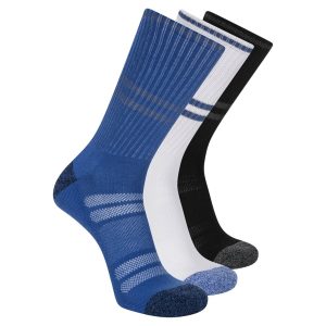 Skechers 3 Pack Men's Reflective Performance Crew Socks