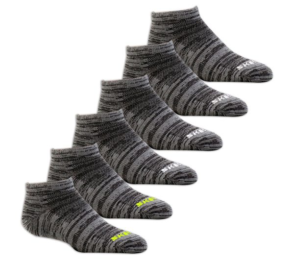 Skechers 6 Pack Low Cut Non Terry Socks