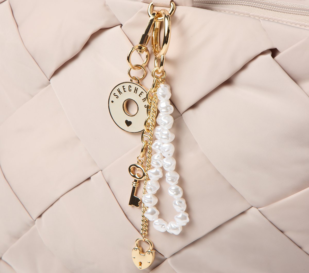 Skechers Bag Charm - Pearl Lock And Key