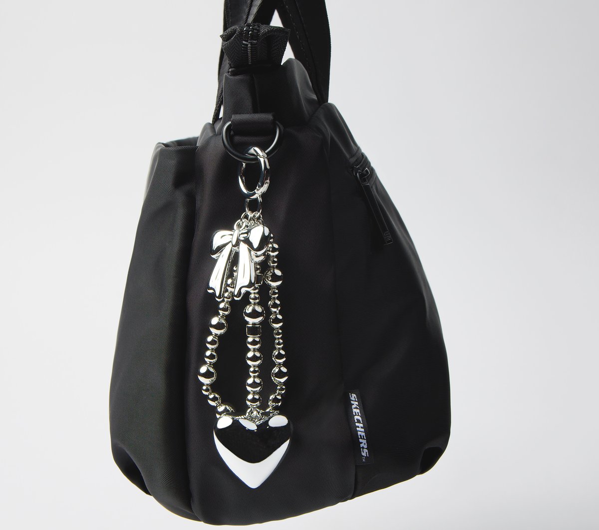 Skechers Bag Charm - Silver Heart