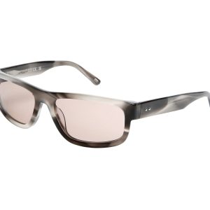 Skechers Elevated Rectangle Shiny Horn Sunglasses