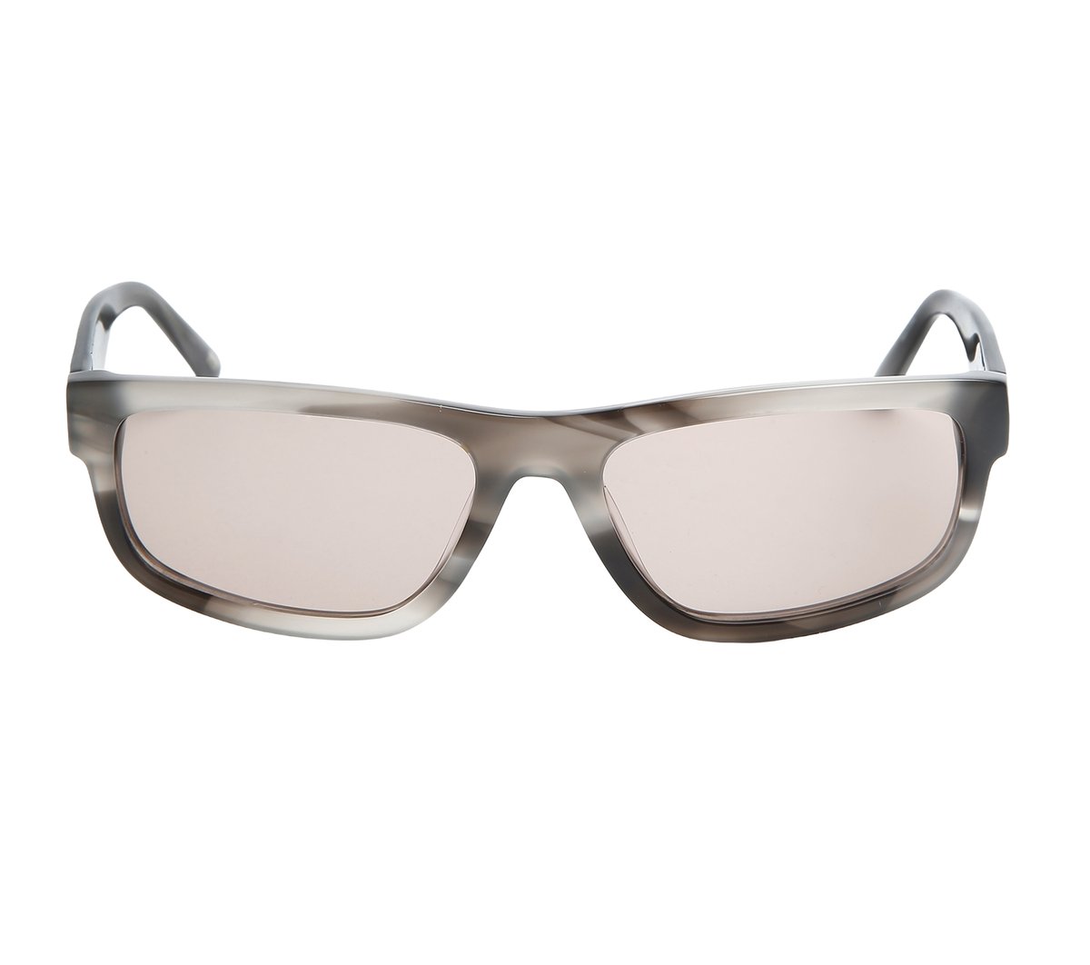 Skechers Elevated Rectangle Shiny Horn Sunglasses