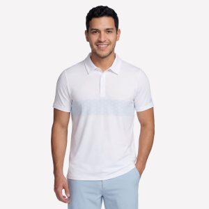 Skechers GO DRI Charge Palm Stripe Polo
