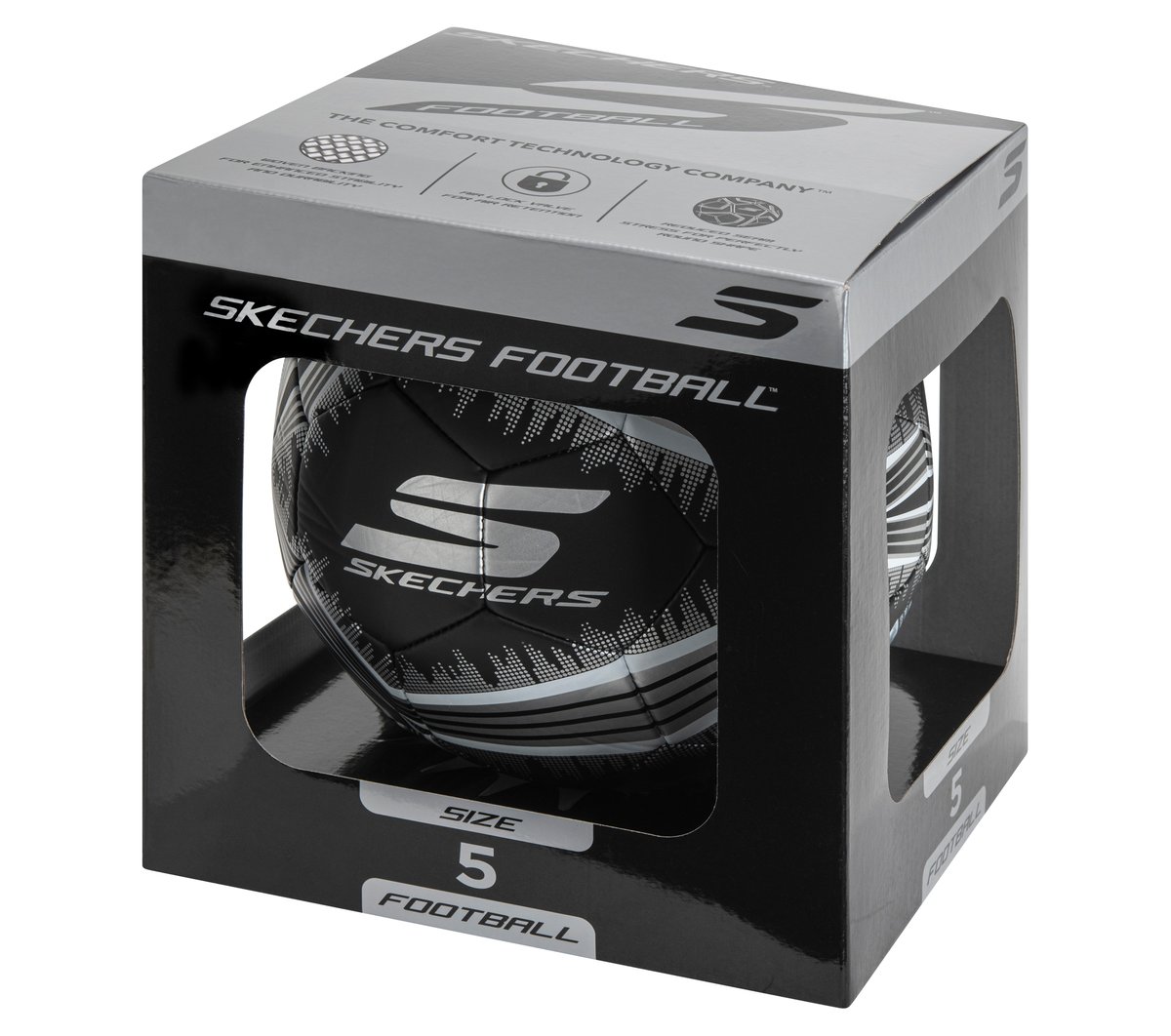 Skechers Hex Metallic Mini Stripe Size 5 Soccer Ball
