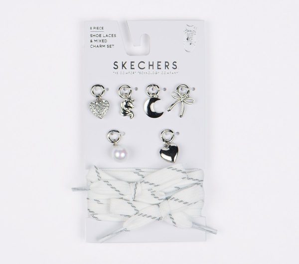 Skechers Shoelaces With Charm Set - Foil Hearts