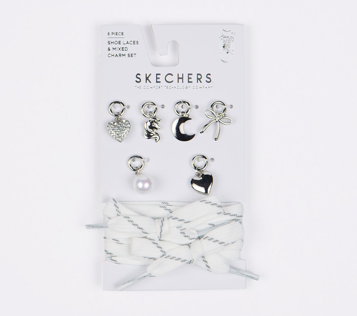 Skechers Shoelaces With Charm Set - Foil Hearts