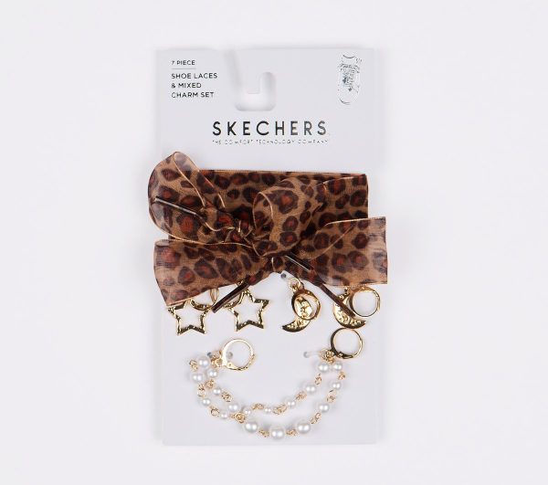 Skechers Shoelaces With Charm Set - Leopard