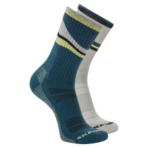 Skechers 2 Pack Men's Crew Trail Socks