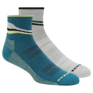 Skechers 2 Pack Men's Quarter Trail Socks