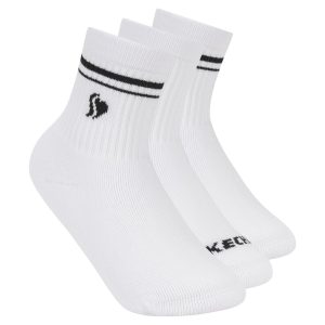 Skechers 3 Pack Girls' Low Crew Ribbed Socks