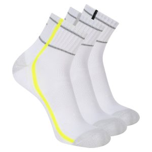 Skechers 3 Pack Men's Performance Quarter Crew Stripe Socks