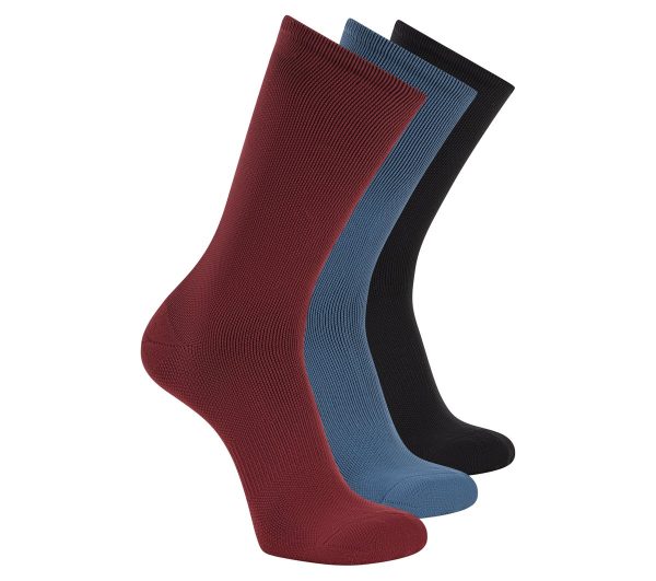 Skechers 3 Pack Men's Reflective Performance Half Terry Crew Socks