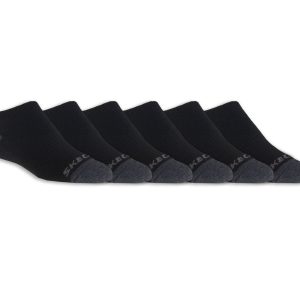 Skechers 6 Pack Boys' No Show Socks