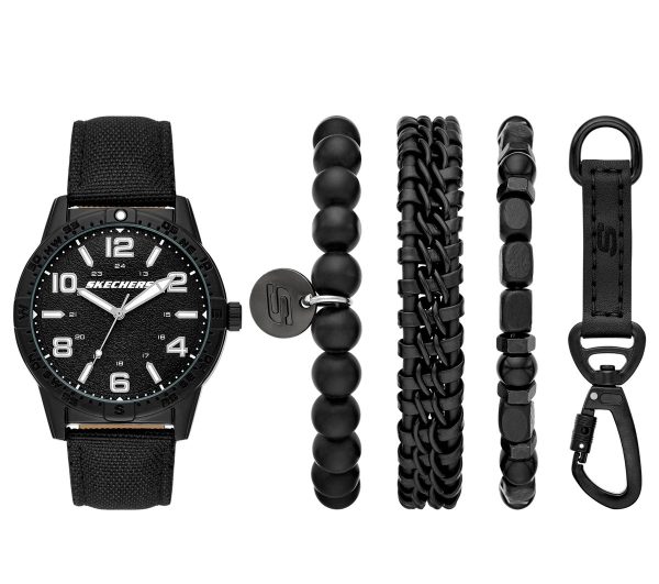 Skechers Black Bracelets Tool Watch Set
