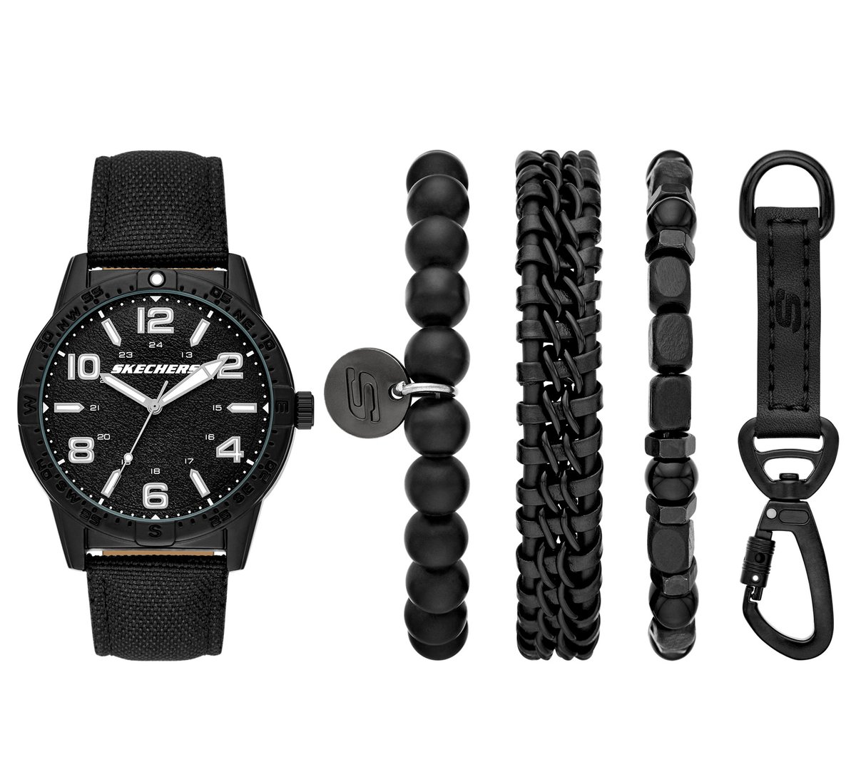 Skechers Black Bracelets Tool Watch Set