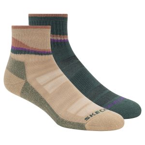 Skechers 2 Pack Women's Trail Quarter Socks
