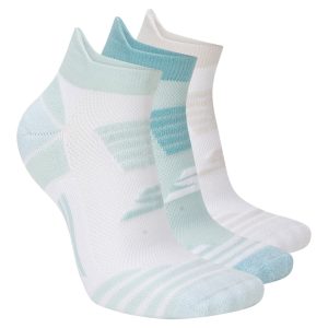 Skechers 3 Pack Women's Performance Stripe Low Cut Running Heel Tab Socks