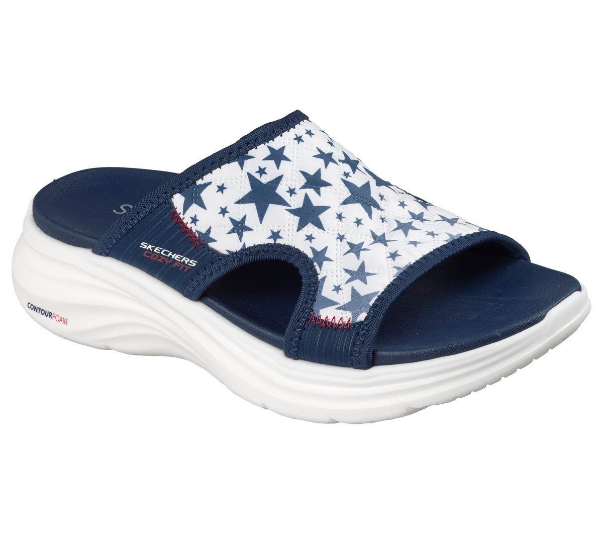 Skechers Contour Foam Sandal - Cozy Fit Americana Aura