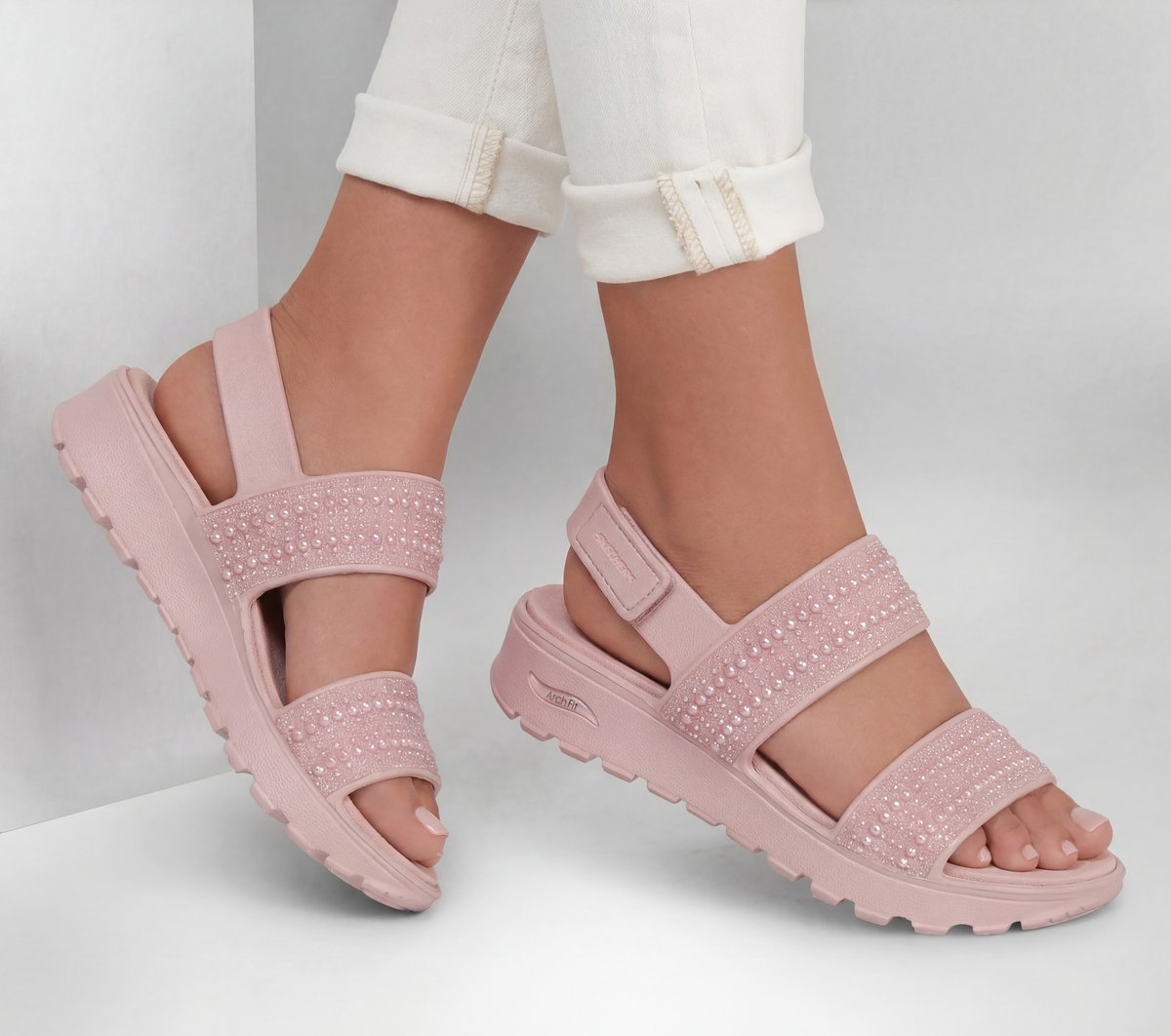 Skechers Foamies: Arch Fit Footsteps - Pearl