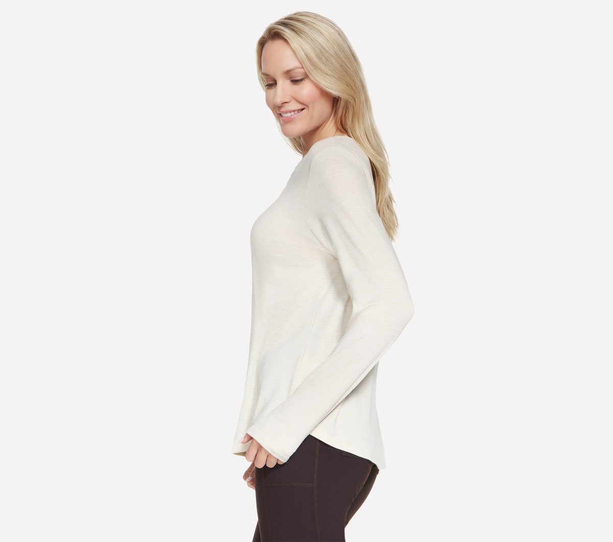 Skechers GO DRI Swift Stripe Long Sleeve Crew
